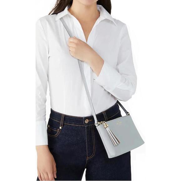 Kate Spade Ivy Street Amy Leather Crossbody Bag AVALON MIST Blue